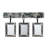 Dorchester Brown Wood Beveled Picture Frame - Set of 3