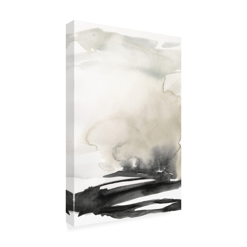 Jennifer Goldberger, «Ebony Horizon Triptych I», art sur toile, H 19 po x l 12 po x P 2 po