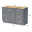 Base de meuble-lavabo simple 54 po-93720844