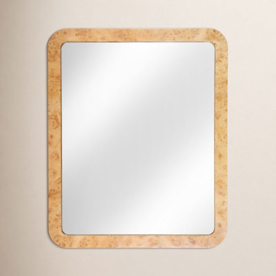 Cora 44" Burl Wood Wall Mirror