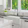 Houzer 26 in White Fireclay Apron Front Single Bowl Kitchen Sink w/ Strainer,Grid-PTS-2600 WH-C