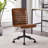 Faux Leather Mid Back Swivel Computer Task Desk Chair-91696632-101109633