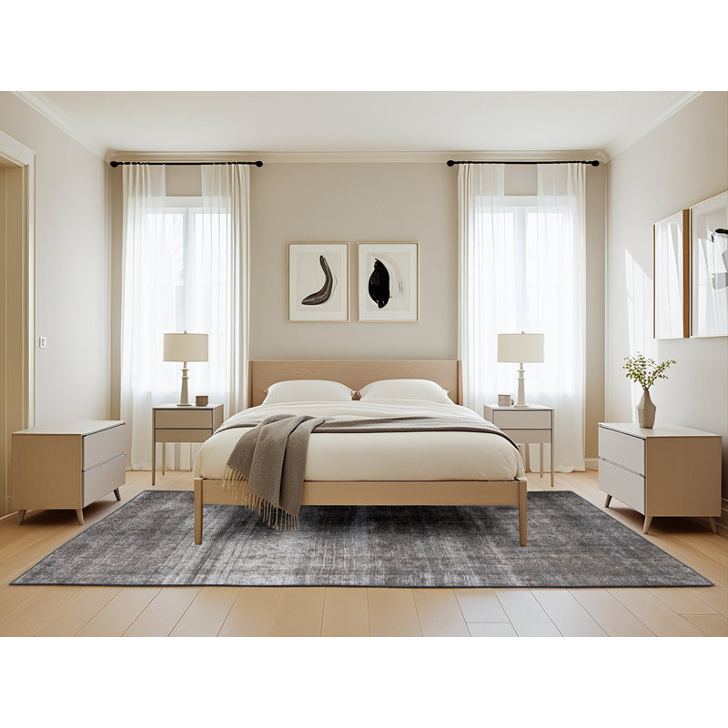 Tapis noir Iseminger, Rectangle 5 pi x 8 pi