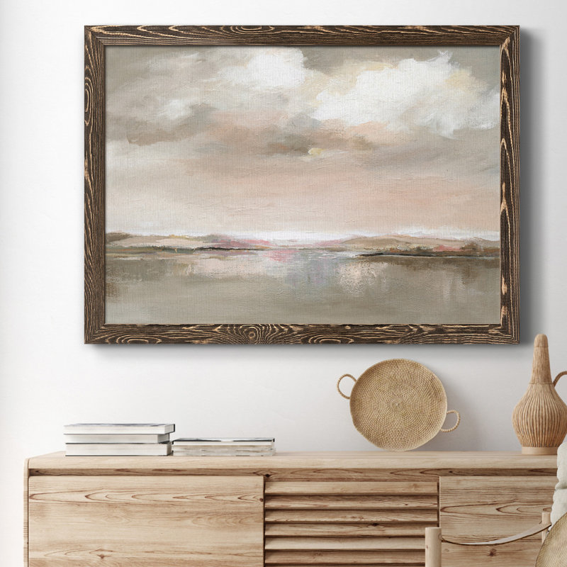 «Evening Drama», reproduction d'art sur toile encadrée, Noyer, H 31 po x l 44 po x P 1 po