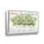 Toile avec cadre blanc