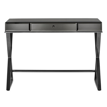 Wood and Metal Writing Desk with Storage Natural - Room Essentials™