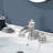Waterfall 8 In. Widespread Double Handle Stainless Steel Bathroom Faucet-103539561