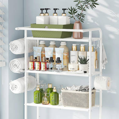 Vdomus Corner Shower Caddy Shelf, No Drilling Traceless Adhesive Rust Proof  Stainless Steel Shampoo Holder with Soap Holder, Bathroom Organizer Wall