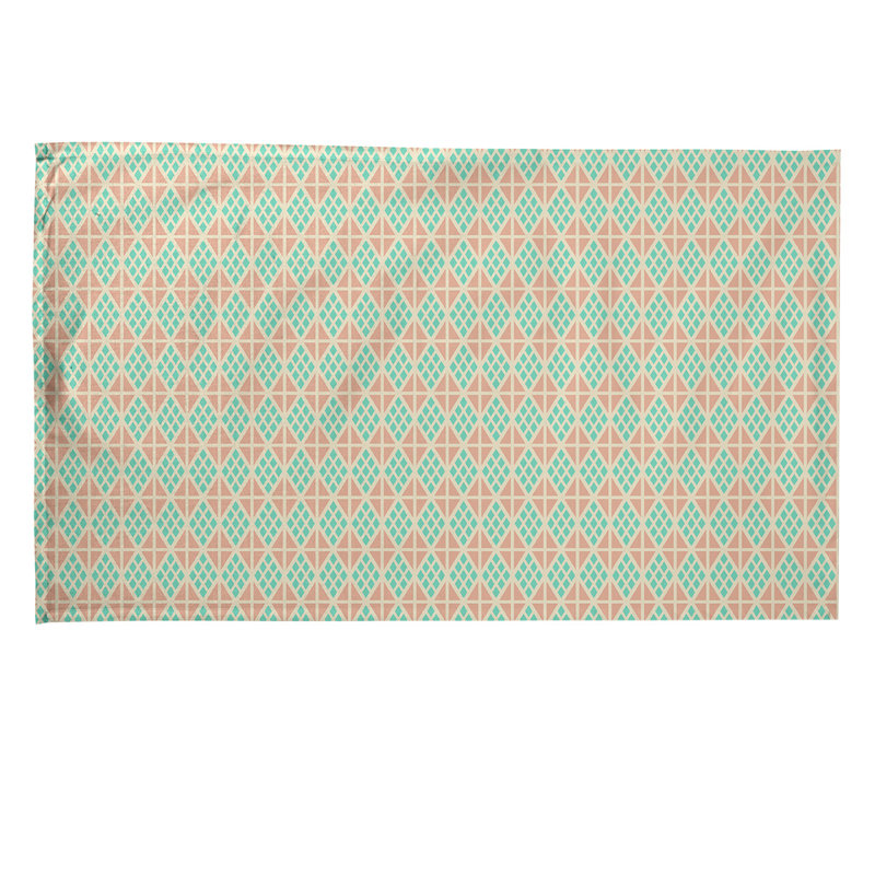 Tea Towel Kitchen Towel, Green/Beige, Cotton Twill