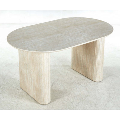 Extensible MDF Dining Table with Pedestal Base, Perfect for Modern Living and Versatile Use in Dining, Office, and Coffee Settings.
