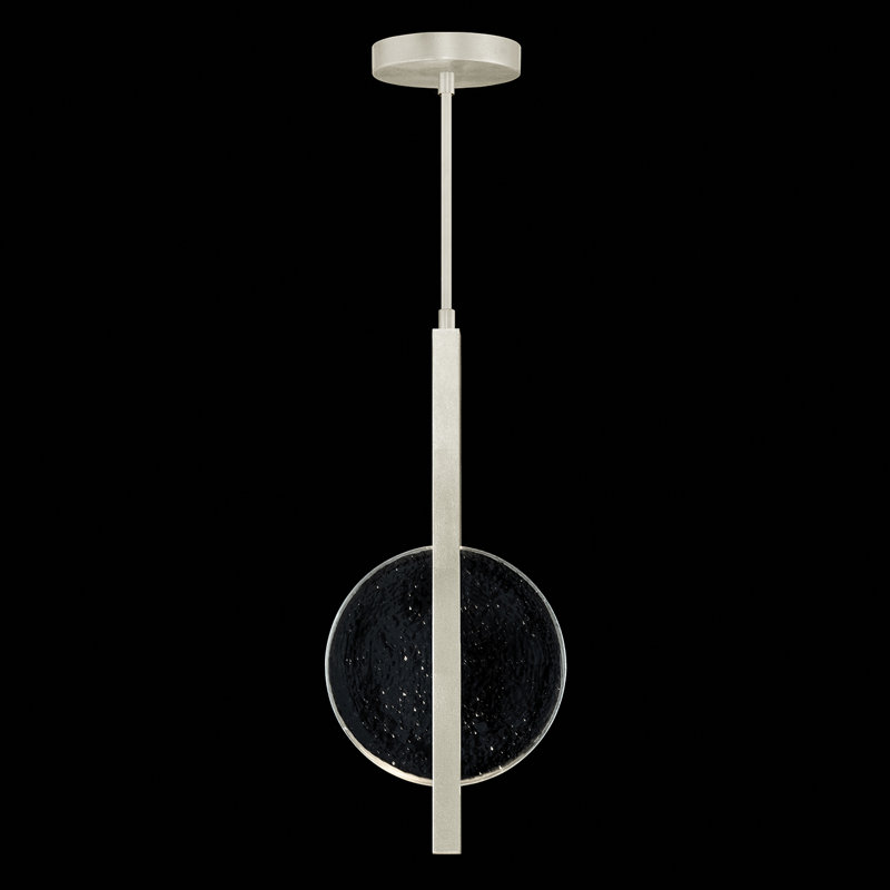 Selene Mini Silver Leaf LED Pendant with Clear Glass