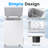   BacklD 3.5 Cu.Ft. Chest Freezer, Deep Freezer with Quick Freezing System & Adjustable Thermostat- Low Noise Freezer with Removable Basket for Homes, Garages & Basements, White
