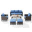 Ensemble de conversation pour patio pour 5 personnes avec coussins-87655117-123686994