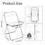 Chaises pliables avec structure en métal robuste, ensemble de 2-1035437700