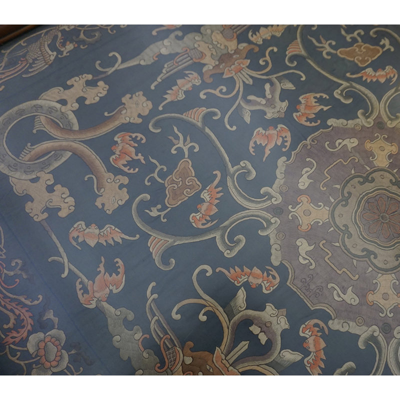 Antique Chinese - Textile Blue 1825 Rug