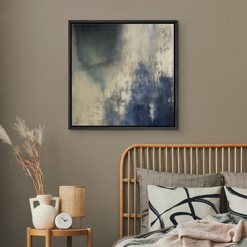 Reproduction d'art encadrée sur toile encadrée pour décoration de salon, Noir, H 16,8 po x l 16,8 po