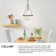 Vena Teardrop Single Light Pendant with Hand-Blown Etched Opal Glass