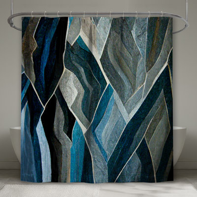 Rideau de douche abstrait - Art Modern Decor