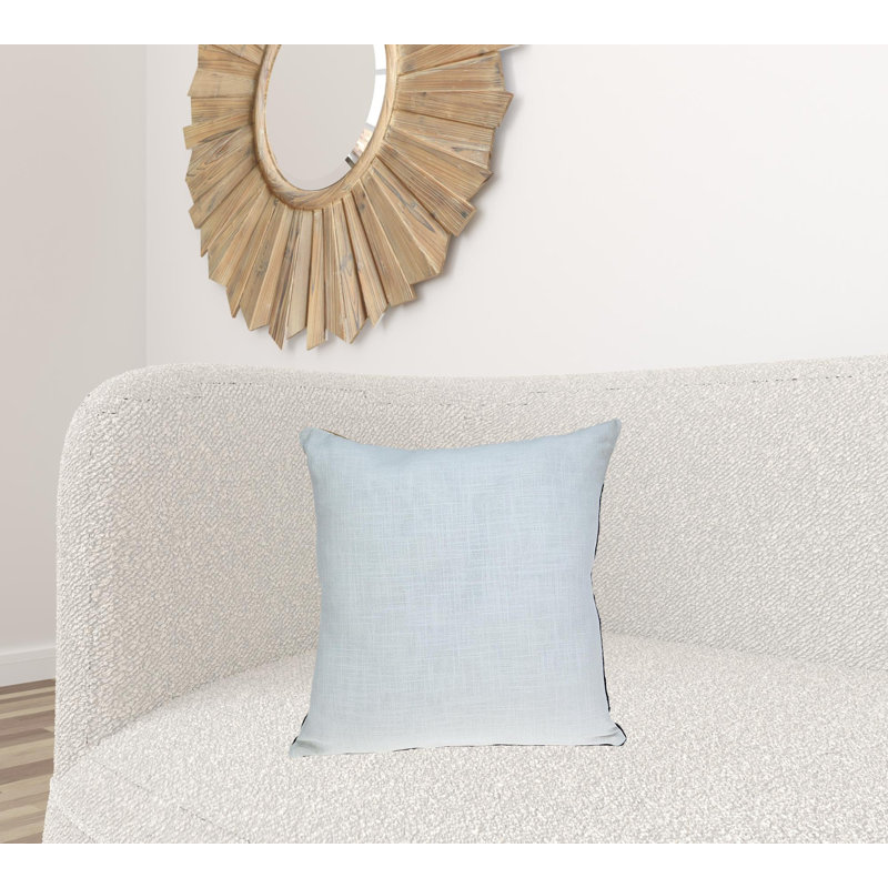 Coussin décoratif à fermeture à glissière géométrique 100% coton noir et jaune 20 po x 20 po