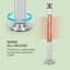 6824 Electric Standing Patio Heater