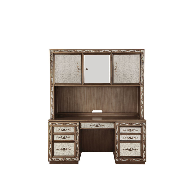 Bureau d'ordinateur avec huche Airica