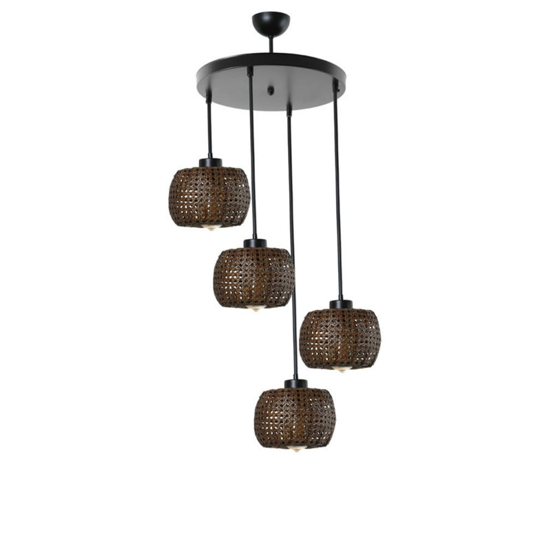 Montsinger 4 - Light Unique/Statement Pendant, Bronze