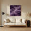 Abstrait paysage, art mural mauve en métal 66-1104857469