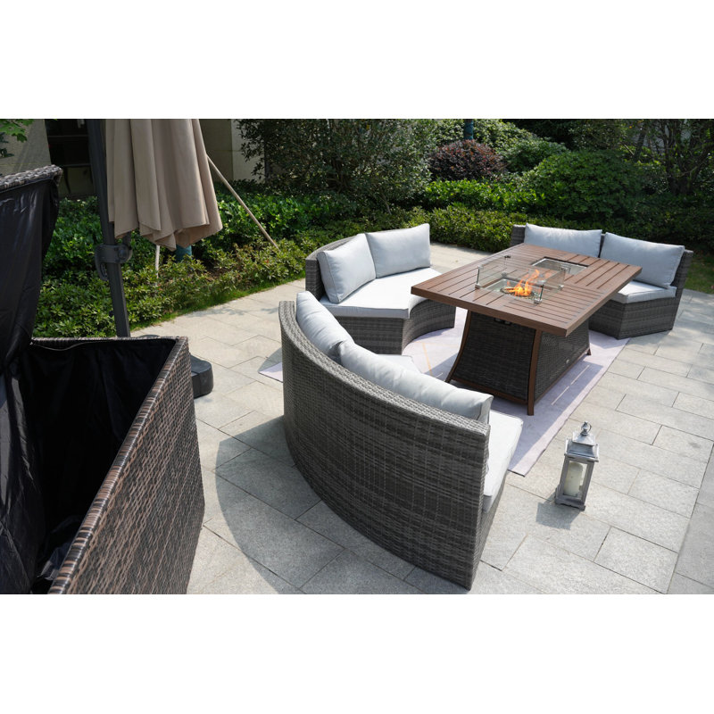 6 - Person Patio Conversation Set with Cushions