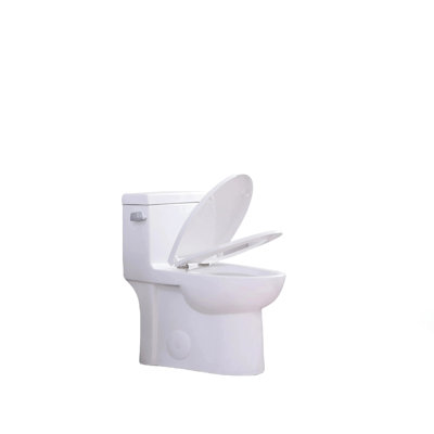 Elongated Toilet 1.28 , Water Saving Comfortable Style, Soft Closing Seat, 1000 Gram Flushing Score, Gloss White 003S, Floor Mounted Bathroom Appliance Model, Sanitary Ware