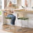 Marlow Upholstered 26" Velvet Counter Stool with Rattan Cane Back and Metal Frame-584333008-595419764-589575767