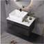 Petit meuble-lavabo flottant simple 31,5 pouces avec lavabo