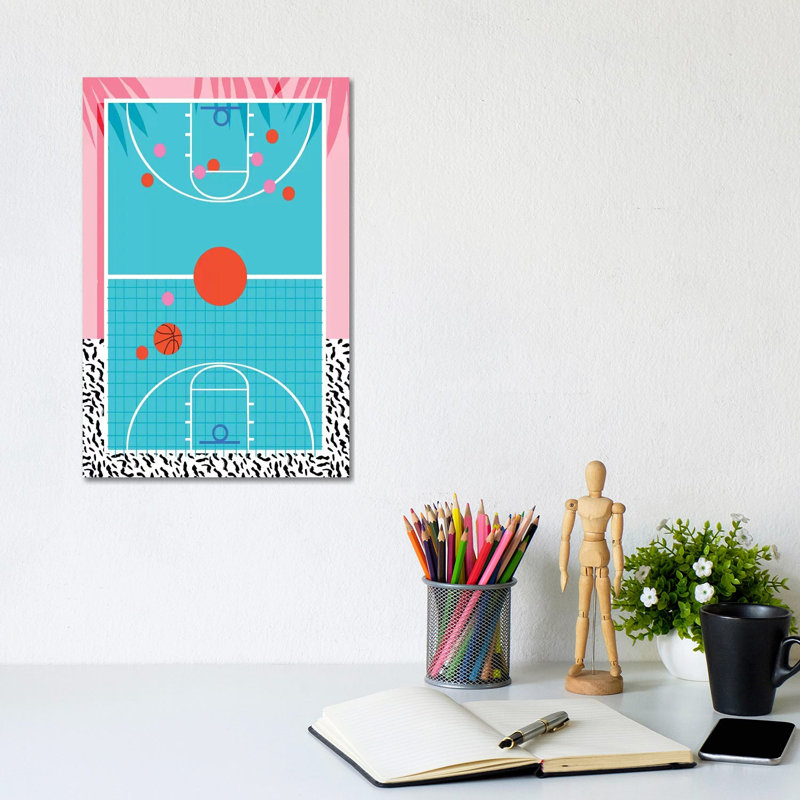 Hoops by Wacka Designs - Gallery-Wrapped Canvas Giclée on Canvas, 20.32 cm H x 30.48 cm W, No Frame