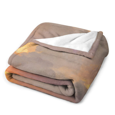 Jeté en flanelle Sunset Clouds Decor