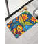 Tapis de bain multicolore à motif floral 36 x 24