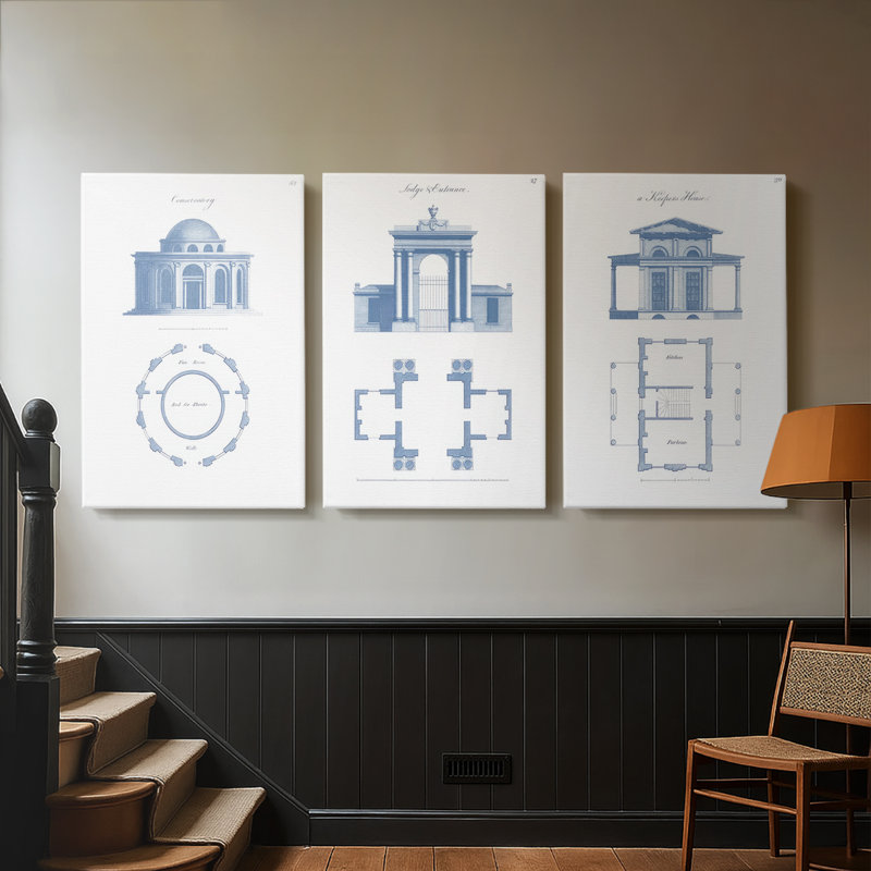 Garden Structures I - Toile tendue avec châssis sur mesure - 3 pièces, H 48 po x l 96 po, Toile tendue