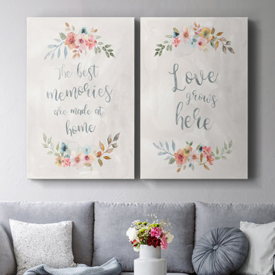 Floral Memories-Premium Gallery Wrapped Canvas -Ready to Hang