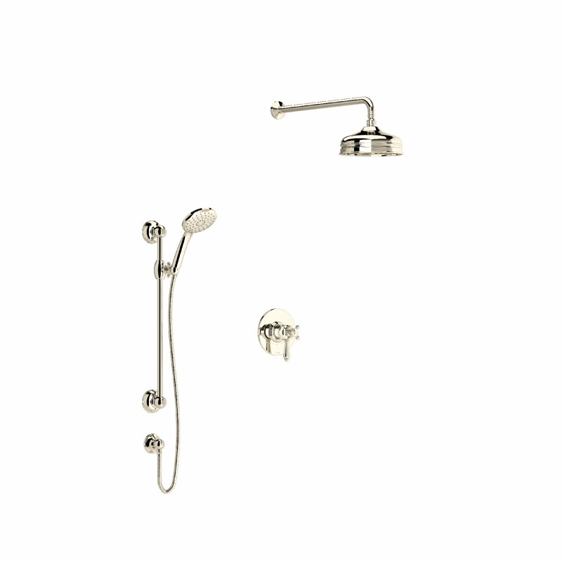 1/2" Therm and Pressure Balance Trim with 3 Functions, Polished Nickel