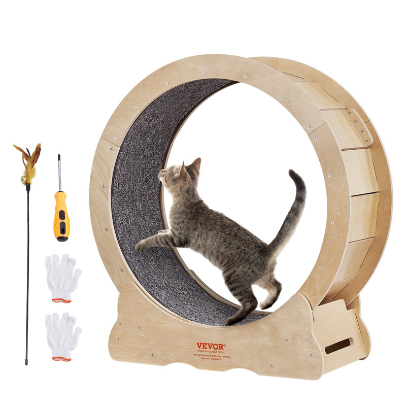 Cat Tree, 31.5" H x 29.5" W x 12.6" D, Brown
