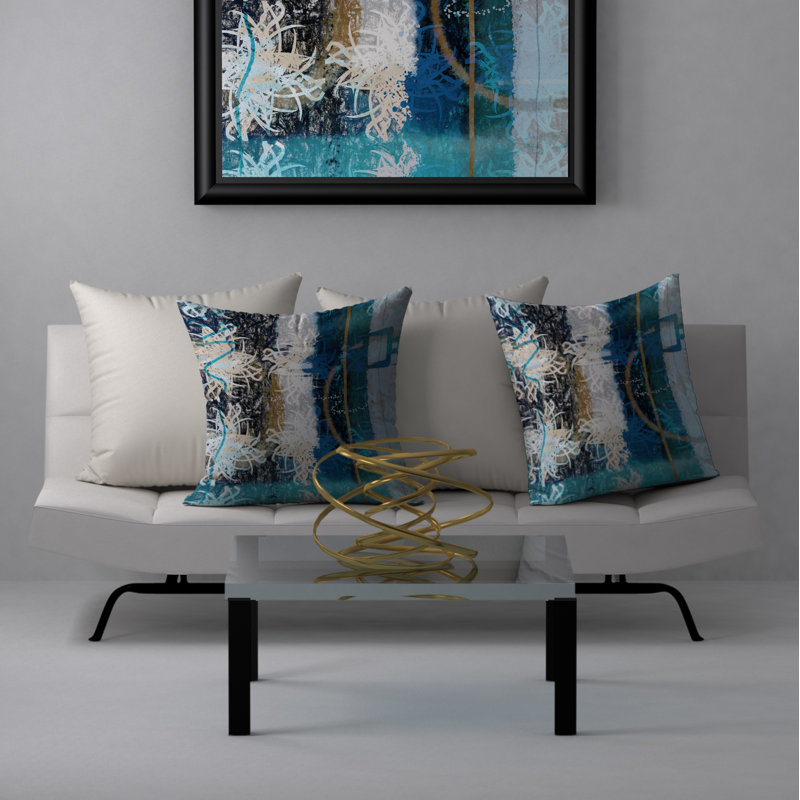 Housse de coussin carrée/insert, 18 po x 18 po