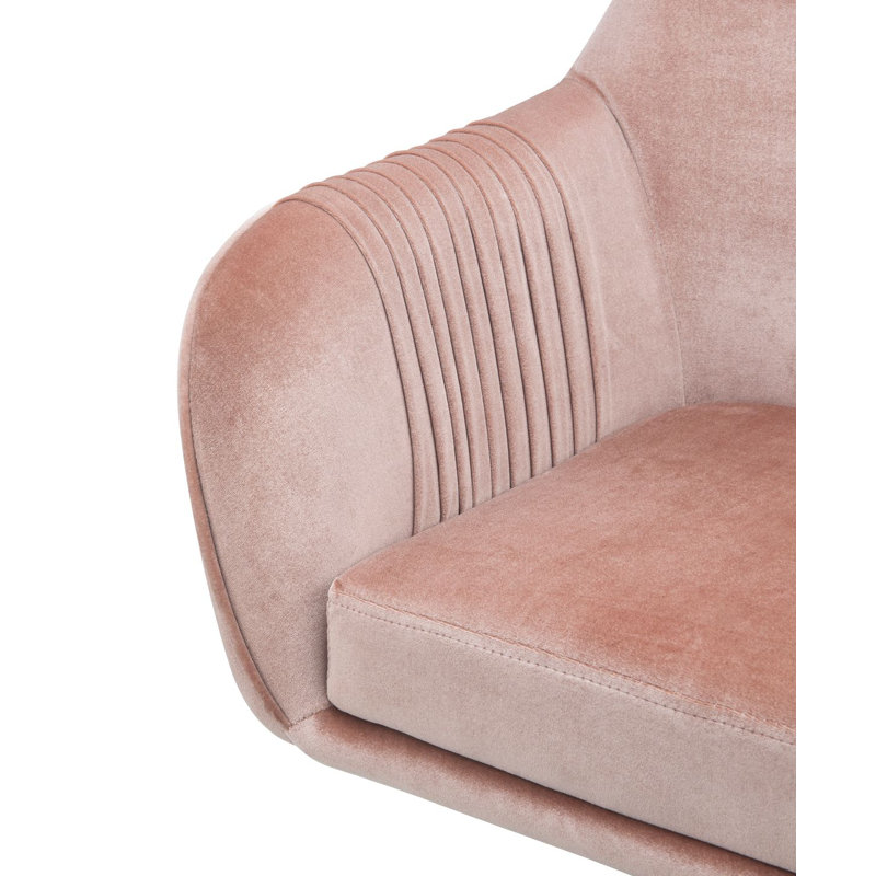 Ahlgren Velvet Task Chair, Dusky Rose