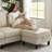 100.79" Corduroy Large U Shaped Sofa With 2 Storage Ottomans-160345068