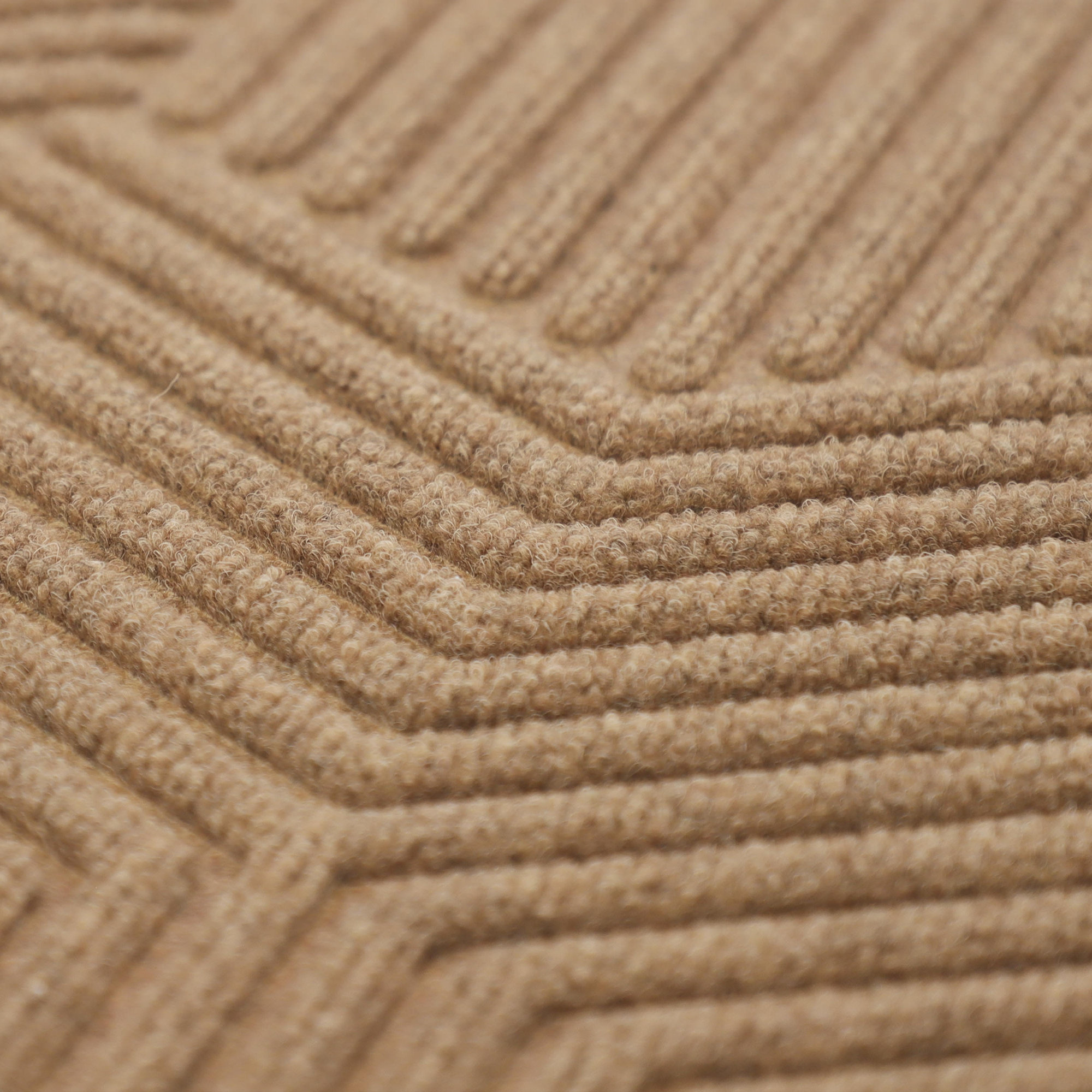 WaterHog Luxe Zephyr Non-Slip Indoor Outdoor Doormat, Wheat , 21.5" W x 70" L