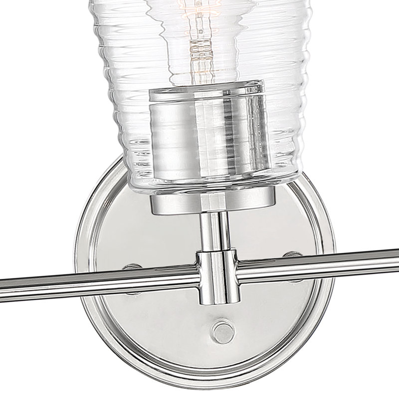 Éclairage de salle de bain à intensité variable 3 lumières Archiebald, Nickel brossé