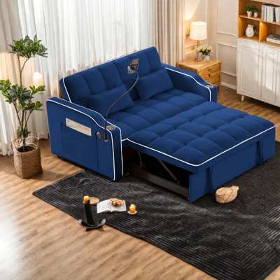 Canapés multifonctionnels avec rangement, canapé-lit moderne en mousse de velours pour petits espaces