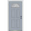 Porte d'entrée pré-suspendue en fibre de verre 1/4 panneau 4 panneaux Grace Grace-631012589-631012592-568881663
