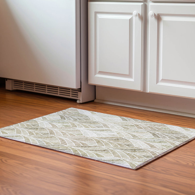 Premium Machine Washable Prisco Khaki Rug