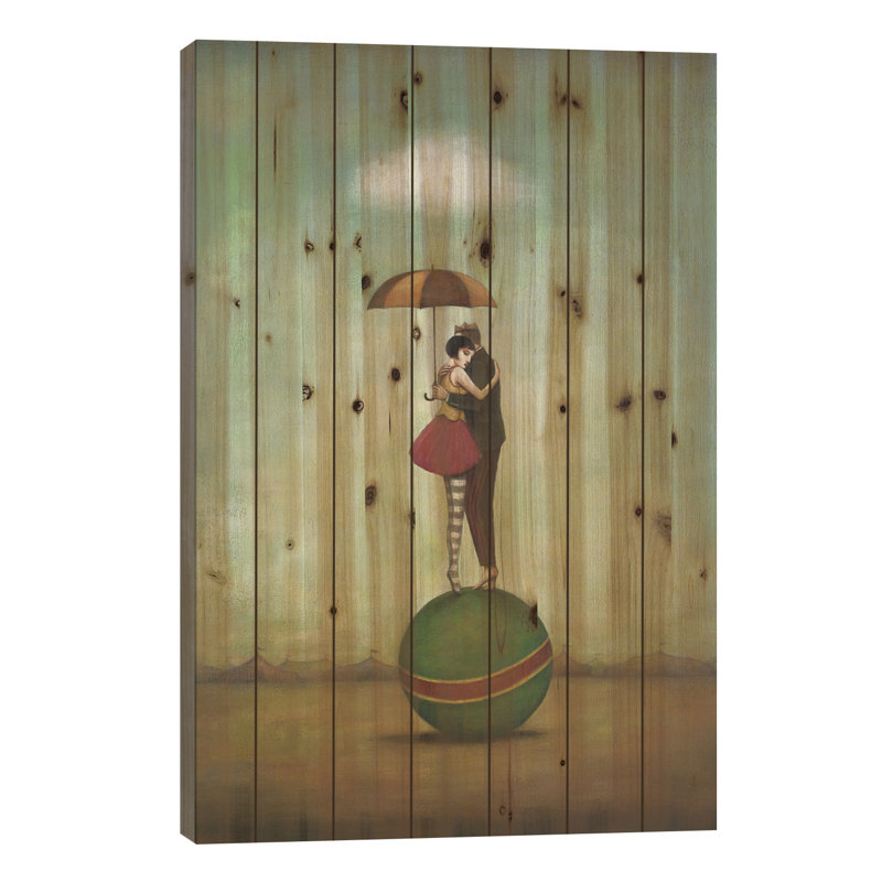 Circus Romance par Duy Huynh - impression sur bois sans cadre, H 40 po x l 26 po x P 1,5 po