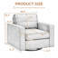Chaise d'appoint moderne et confortable avec canapé rembourré pour le salon, la chambre et le bureau