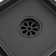6 In. Square Stainless Steel Grid Shower Floor Drain With Flange In Matte Black