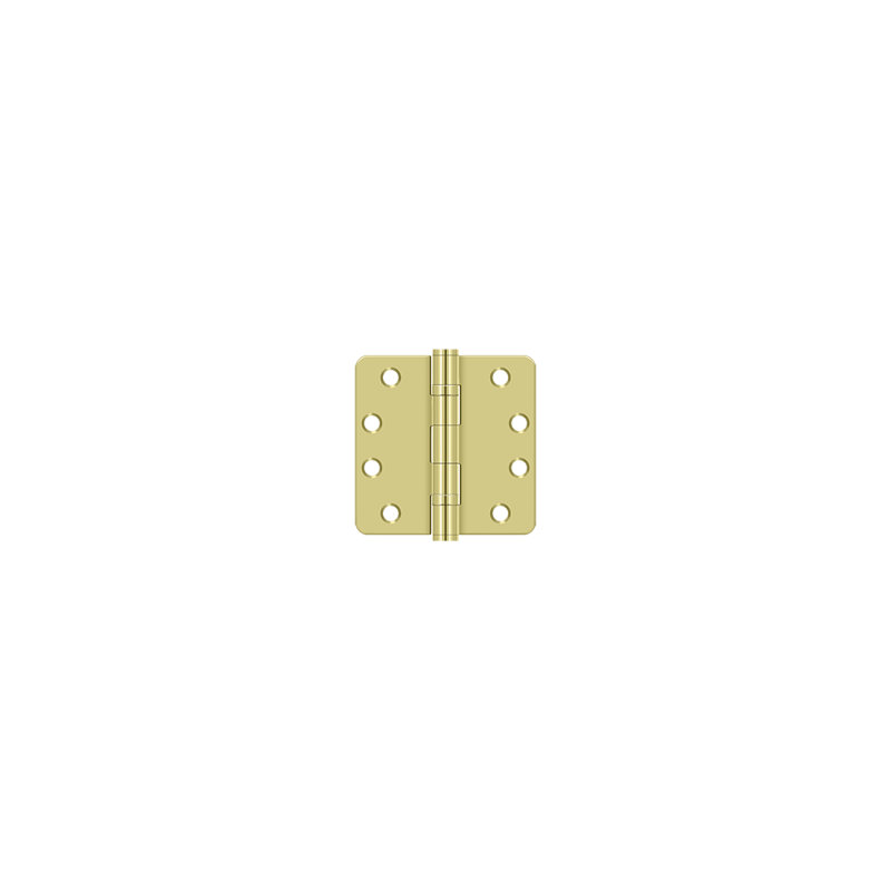 102'' x 102'' Steel Butt Bearing Hinge, Polished Brass